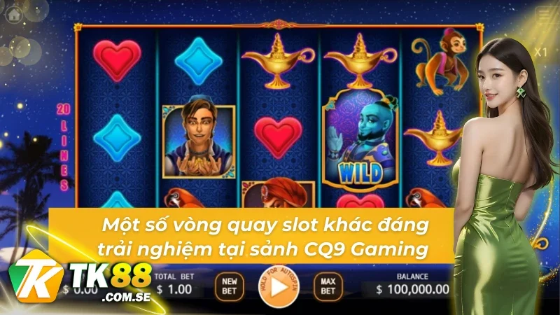 Những trò chơi không kém phần thú vị tại game slot CQ9 