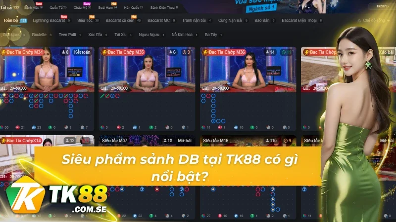 Nên cá cược game nào của sảnh DB tại TK88