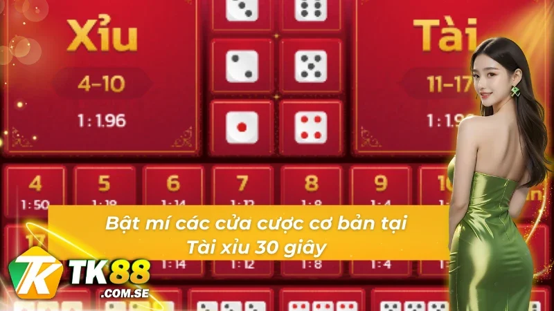 Các cửa cược cơ bản tại Tài xỉu 30s