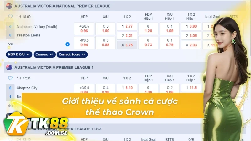 Giới thiệu về sảnh cá cược thể thao Crown